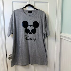 Gray Mickey Mouse Short Sleeve Tee